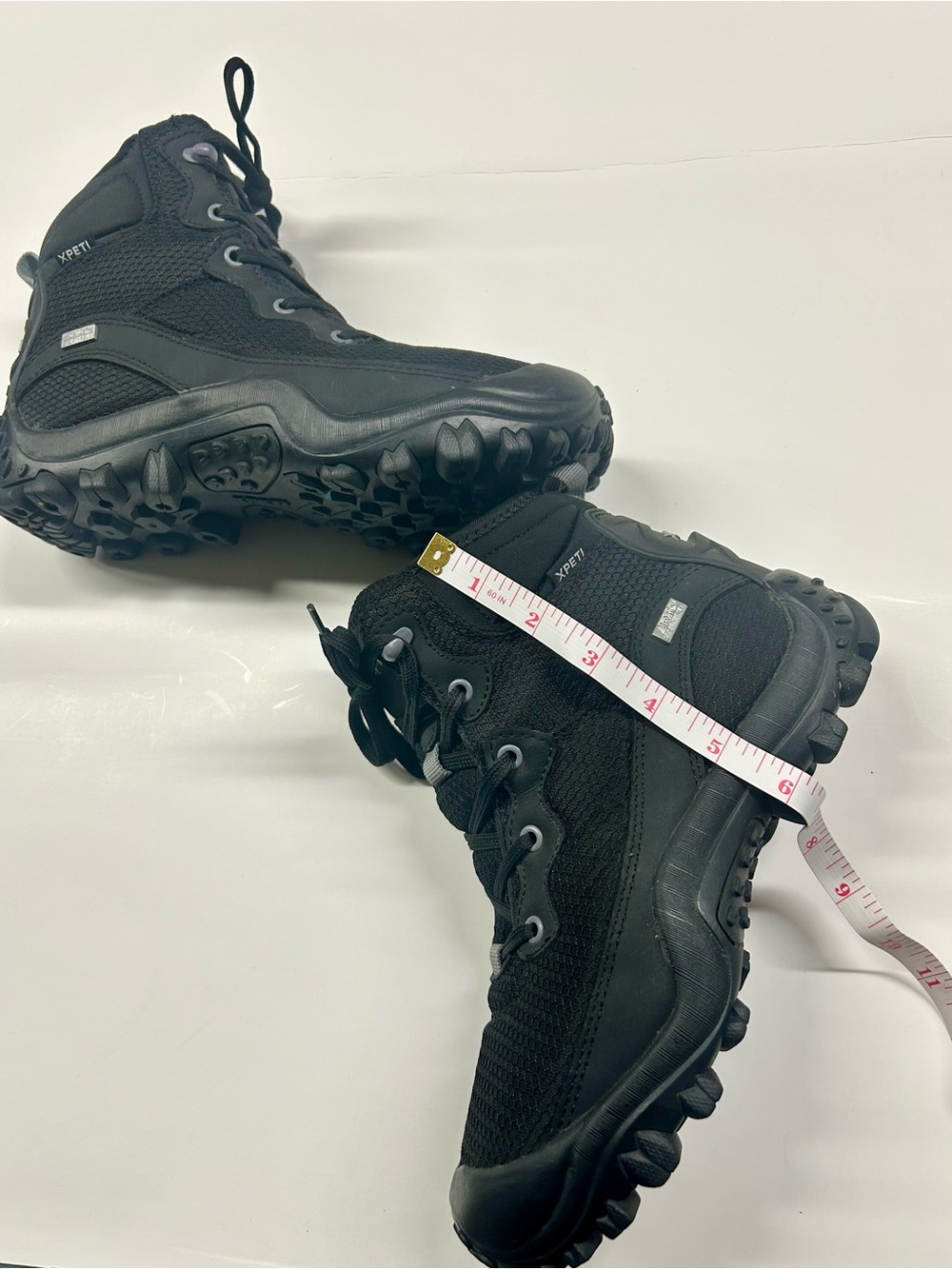 Women's Black Lace-Up Hiking Boots Size 8 - Picture 10 of 16